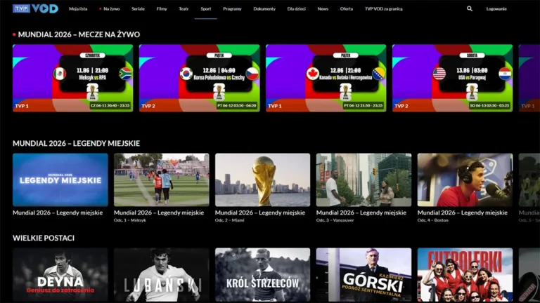 TVP VOD uruchamia sekcję Sport. Na start Mundial 2026